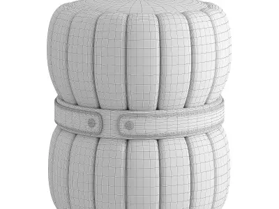 Designer Ottoman Mida 3D model