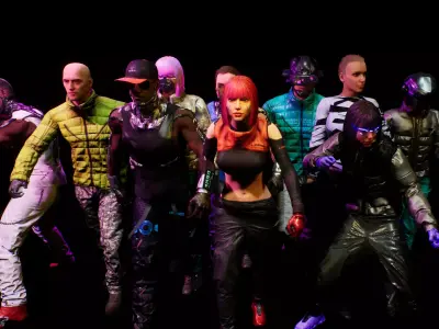 CYBERPUNK PACK ZZ unreal engine 4 Low-poly 3D model