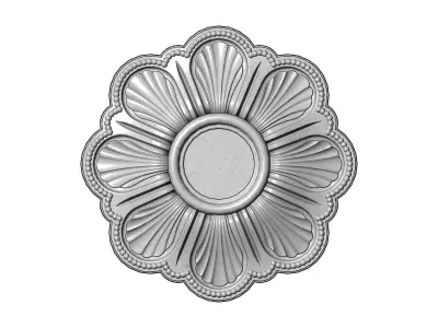 Rosette plaster molding N04 3D print model