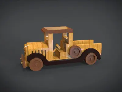Pickup Truck Toy 3D print model