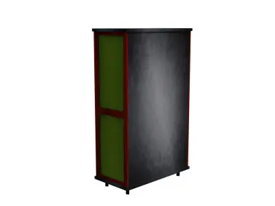 bookshelf cartoon 3D model