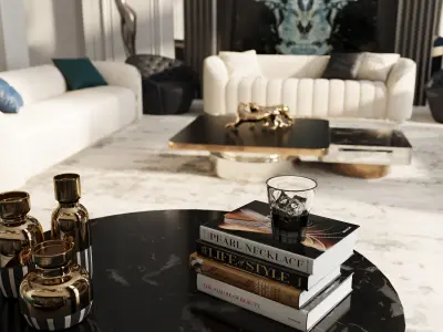 Luxury Livingroom 3D model purchase