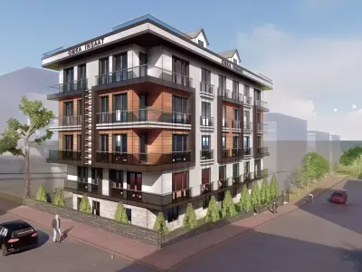 a building in istanbul  1 Low-poly 3D model