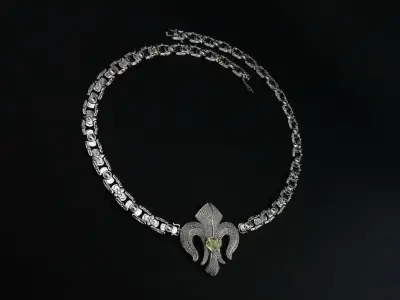 Necklaces with Lilies 3D print model