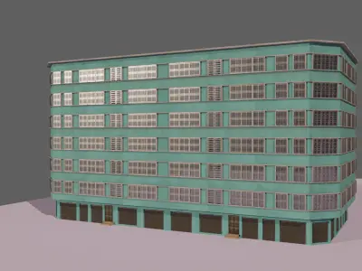 Indian Street Building Packs Low-poly 3D model