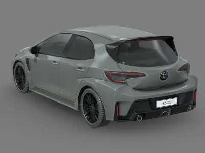 Toyota GR Corolla 2023 Low-poly 3D model