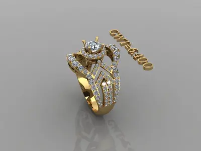FASION RING 3D model 10