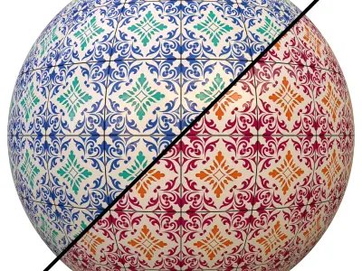 tile patterned 83-seamless-4k-pbr 3D model