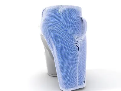 Mens Casual Shorts D Model Pack Low-poly 3D model