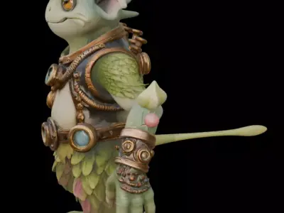 Forest Steampunk Engineer 3D model