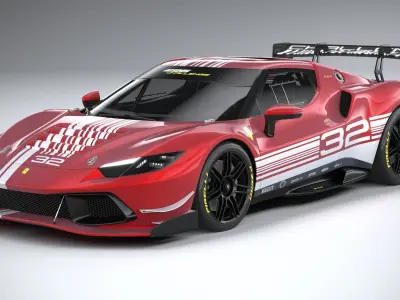 Ferrari 296 Challenge 2024 3D model