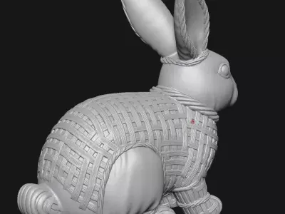 rabbit 3D print model