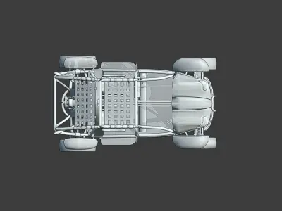 Buggy Car - Desert Vehicle - Post Apocalyptic 3D model