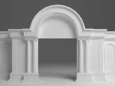 Entry Gate 3D model buy