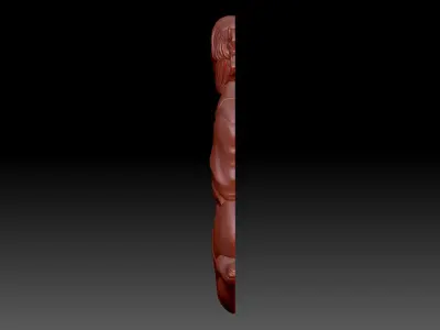 Girl and Heart 3D print model