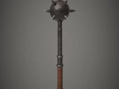 Medieval Mace Low-poly 3D model