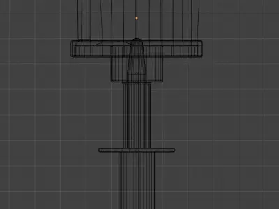 Futuristic Alien Bar Stool Free low-poly 3D model