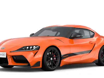 Toyota Supra 2025 Low-poly 3D model