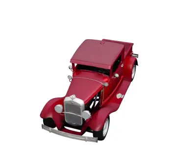 1930s Vintage Ford Pickup Truck Early Classic Utility Vehicle 3D model