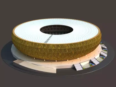 Qatar Lusail Stadium 3D model