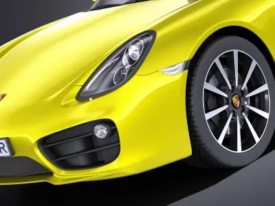 Porsche Cayman 2016 VRAY 3D model