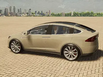 3d Twinmotion Car model - Tesla X 3D model