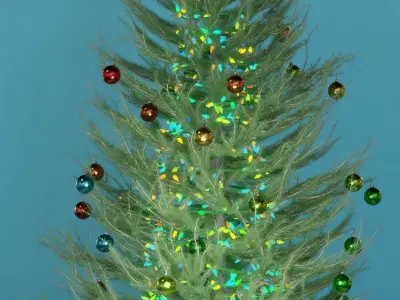 Detailed Christmas Tree or Pine Tree for Blender  Low-poly 3D model