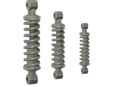 3D printable scale model car suspension 3D print model