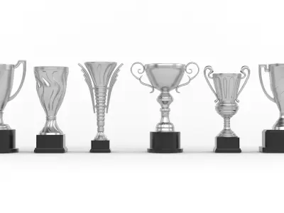 Trophy Cup Collection 3D model purchase
