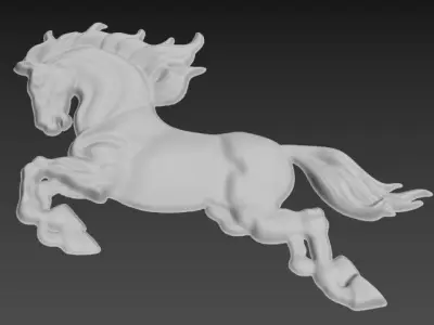 Horse Relief 3D model