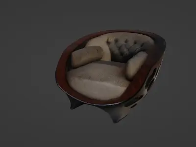 Modern Luxury Designer Armchair 3D model