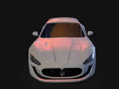 Maserati Gran Turismo Low Poly Low-poly 3D model