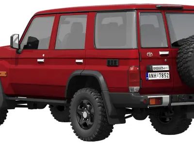 Toyota LandCruiser 70 GXL 2024 3D model