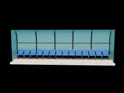 Soccer Bench  3D model