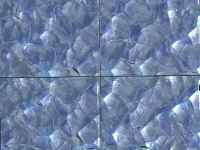 Luxury Floor - Glass Tile 01  Low-poly 3D model