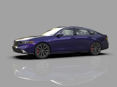 Honda Accord 2023 HQ interior 3D model
