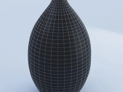 Wooden Vase 3D model
