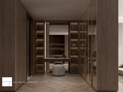 Ultra-Modern Home Interior 3D Model andCAD Drawings Suite 3D model