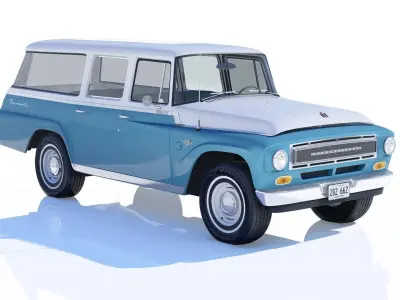1967 International Harvester Travelall 3D model