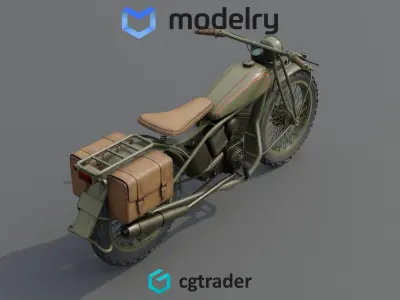 Dual Sport Motorcycle 3D model