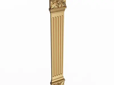 Column Capital 1402 Low-poly 3D model
