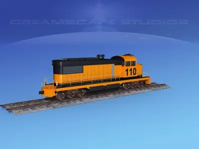 Diesel Locomotive V11 3D model