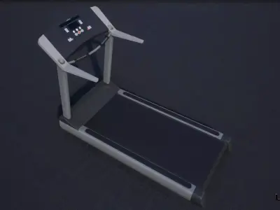 Treadmill Low-poly 3D model