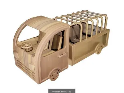 LITTLE ENGINEERS WOODEN TOYS PACK 3D Model Collection