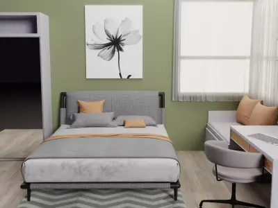 Bedroom interior 3D model 3