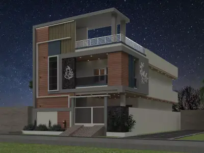 G1 BULDING WITH PLAN 3D model