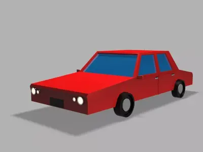 LOW POLY CAR Free low-poly 3D model 24
