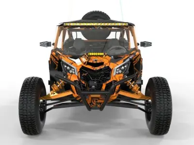 Can-Am Maverick X3 - 4 Doors 2022 Med Poly 3D model