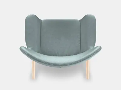 VEDBO High-back armchair 3 Low-poly 3D model