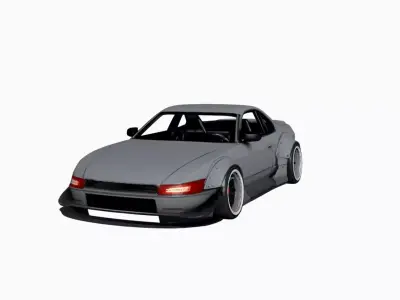 Track Inspired Urban Sports Car High Performance Design 3D model
